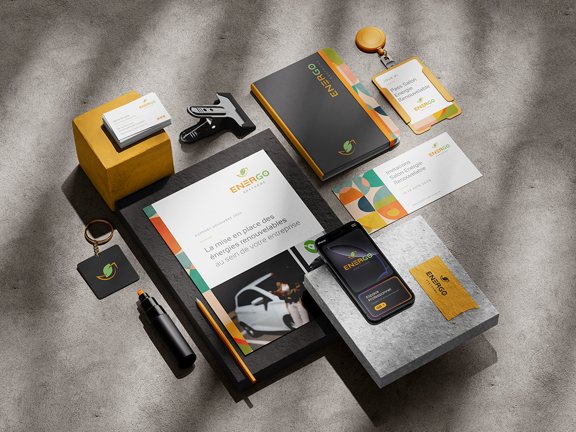 Papeterie déclinée pour EnerGo