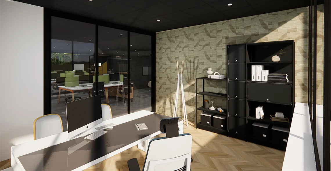 Bureau de dirigeant pour entreprise à Montauban, mobilier haut de gamme