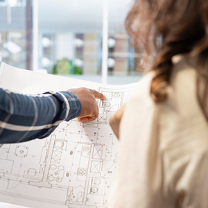 Suivi artisan sur le chantier avec architecte d'intérieur à Montgermont