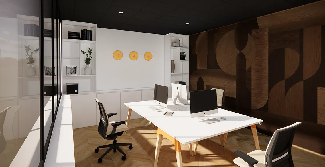 Décoration de bureaux à Rennes valorisant l’identité de marque