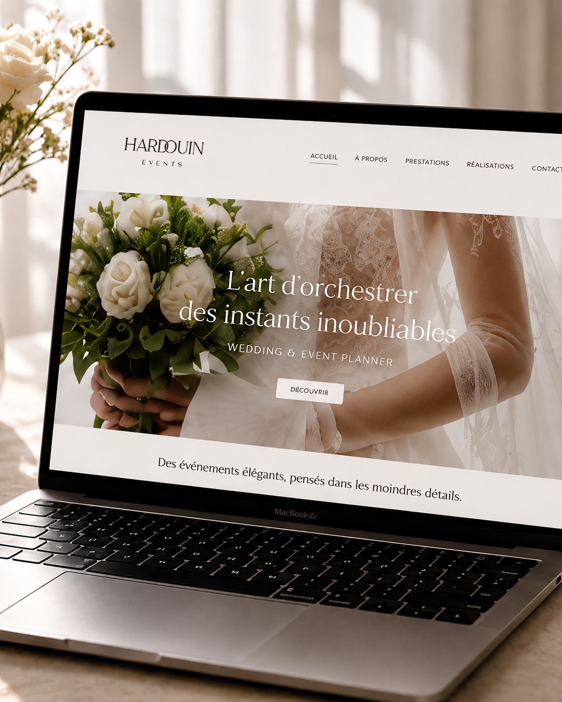 creer son site internet wedding planner